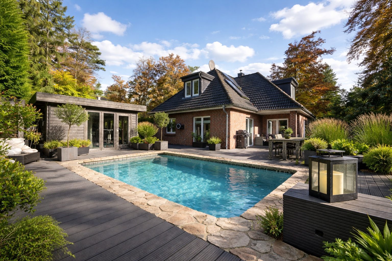 Außenaufnahme mit Pool – Referenzfoto